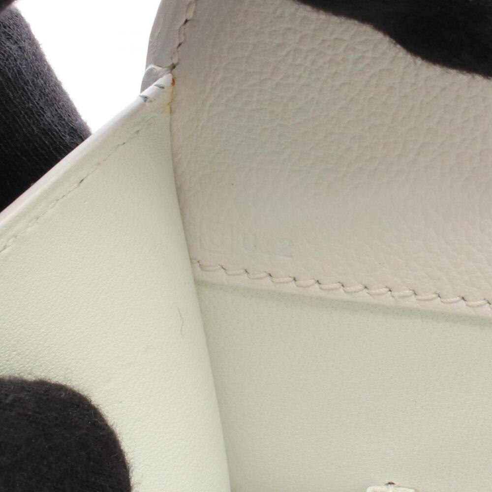 Hermes HERMES Dalvy MM Handbag Leather Veau Graine Women's White - Picture 5 of 8